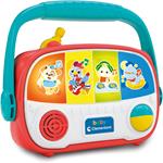 Clementoni Baby Baby Radio, Radiolina Neonati 6-36 Mesi, Centro attività Interattivo, Gioco Musicale con Effetti Luminosi