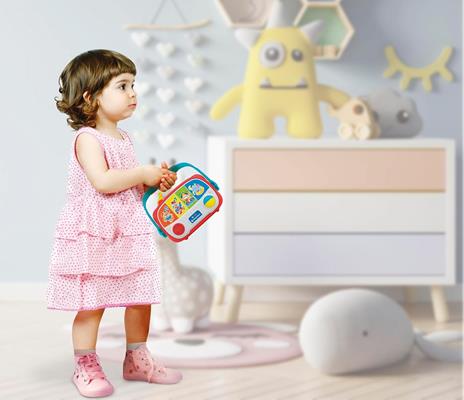 Clementoni Baby Baby Radio, Radiolina Neonati 6-36 Mesi, Centro attività Interattivo, Gioco Musicale con Effetti Luminosi - 4