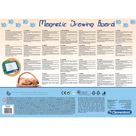 Clementoni 18570 lavagna da disegno magnetica cuccioli per bambini - 4