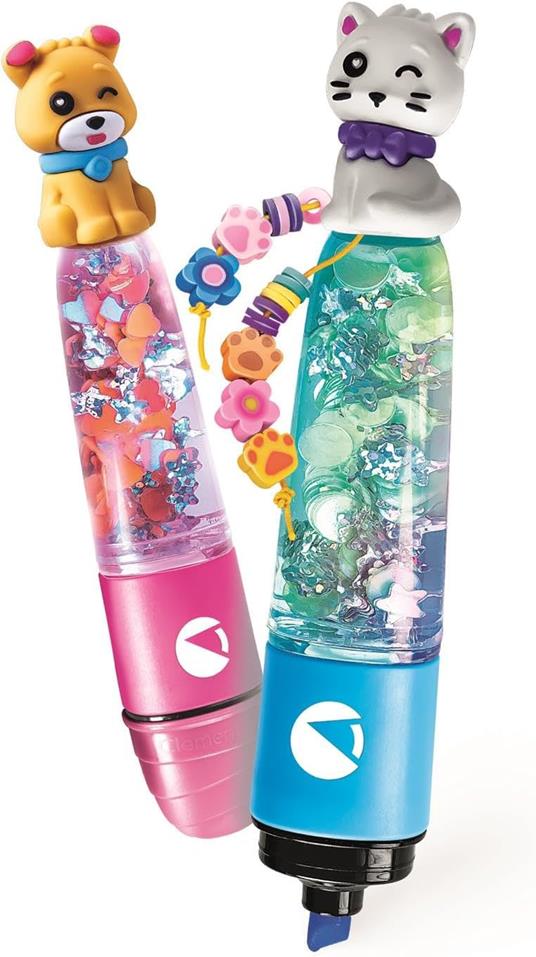 Clementoni Idea - Create Your Highlighters: Sweet Pets, Laboratorio degli Evidenziatori Personalizzati, Kit Creativo - 2