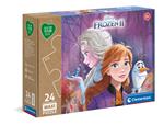 Clementoni Play For Future Disney Frozen 2 24 pezzi materiali 100% riciclati Made in Italy, puzzle bambini 3 anni+, 20260