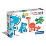 Puzzle Dinosaurs - 1x3 + 1x6 + 1x9 + 1x12 pezzi