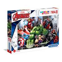 Giocattolo Marvel The Avengers 104 maxi pezzi Supercolor Puzzle Clementoni