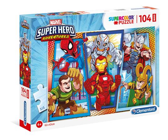 Marvel Super Hero 104 maxi pezzi Supercolor Puzzle