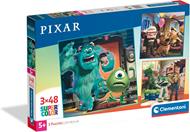 Clementoni - Puzzle per Bambini 3x48 Pezzi Supercolor, per Bambini 5+ Anni, Illustrazioni Disney Pixar, Idea Regalo