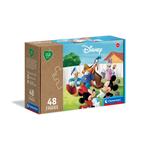 Clementoni Play For Future Disney Mickey Classic 3x48 pezzi materiali 100% riciclati Made in Italy, puzzle bambini 4 anni