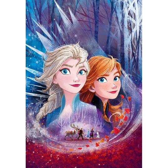 Clementoni Play For Future Disney Frozen 2 104 pezzi materiali 100% riciclati Made in Italy, puzzle bambini 6 anni+, 27154 - 2