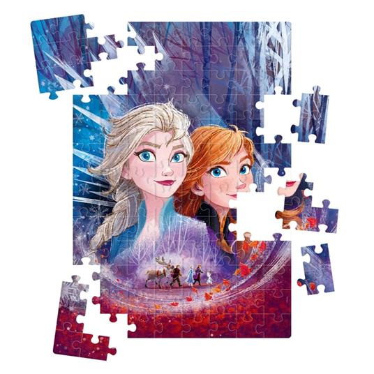 Clementoni Play For Future Disney Frozen 2 104 pezzi materiali 100% riciclati Made in Italy, puzzle bambini 6 anni+, 27154 - 4