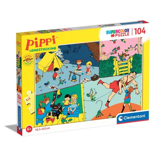 Clementoni: Puzzle 104 Pz - Pippi Calzelunghe