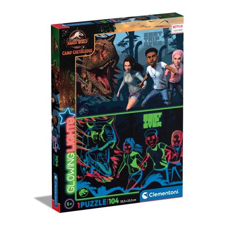 Puzzle 104 Pezzi Jurassic World Camp Cretaceus