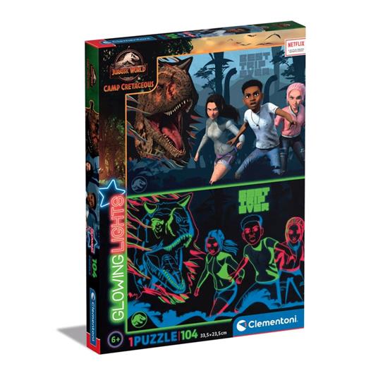 Puzzle 104 Pezzi Jurassic World Camp Cretaceus