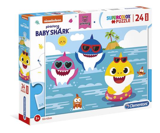 Baby Shark 24 maxi pezzi Supercolor Puzzle