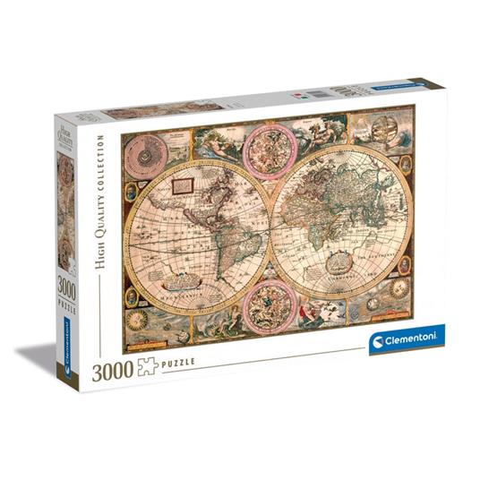Puzzle Clementoni 3000 pezzi. Old Map - Clementoni - High Quality