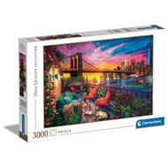 Puzzle 3000 Pz Hqc Manhattan Balcony Sunset