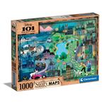 Puzzle 1000 pezzi 101 Dalmatians Disney Story Maps