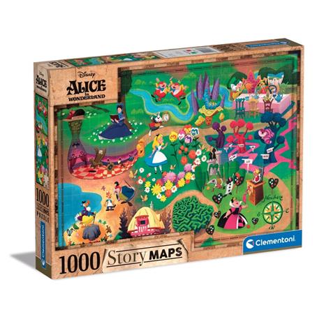 Puzzle 1000 pezzi Alice Disney Story Maps