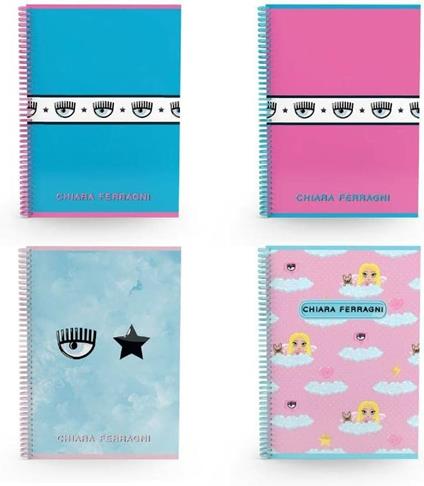 Maxi Quaderno spiralato Skip Chiara Ferragni - 21 x 29,7 cm