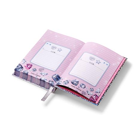 Diario 16 mesi, Chiara Ferragni, 2023-2024, argento con strass - 13,2 x 18,3 cm - 11