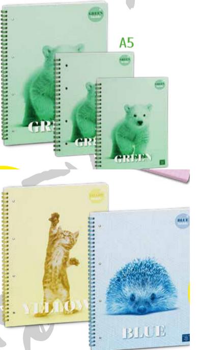 Quaderno Blocco Skip A5 Color Inside 70Ff/Sh (con Fori E Microp) 1 R, a righe