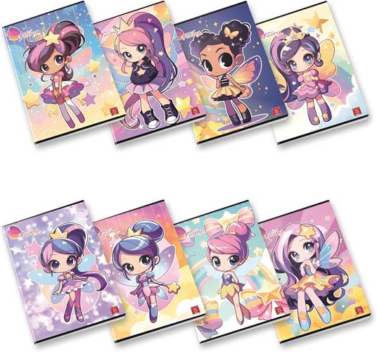 Quaderno Maxi Pigna Fairy 42 Ff/Sh - C, a righe, quarta/quinta elementare