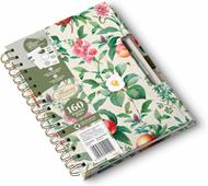Quaderno  A5 Spiralato Flowers con Adesivi E Tasca Ff 120 1 R, a righe