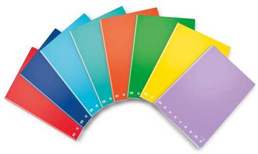 Cartoleria Confezione 5 quaderni Maxi Monocromo alta fogliazione, quadretti grandi 5mm 50Ff/Sh quadretti 5 Mm. Monocromo