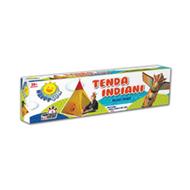 Happy Sun 705500651 Tenda Indiani Basic tenda per bambini, tenda gioco per bambini. Misure 100x100x135cm. Tenda pieghevole. Minimo ingombro in cameretta. Ideale come regalo bimbo. Colore giallo, unica