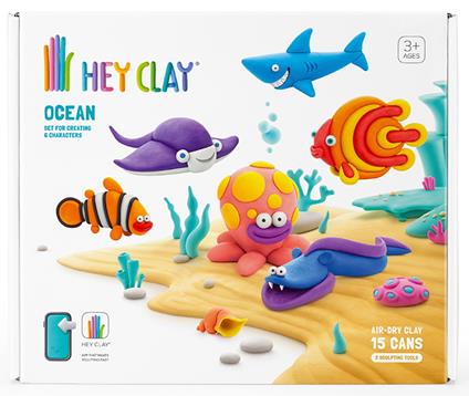 Hey Clay: Pasta Modellabile Big Set Oceano