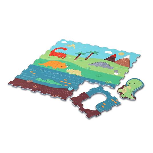 Tappeto Componibile Dinosauri Puzzle Con Figure Estraibili (9 pz) (705000071)