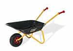 Carriola in Metallo Cat Vasca Nera Telaio Giallo Rolly Toys