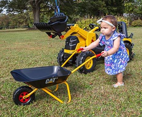 Carriola in Metallo Cat Vasca Nera Telaio Giallo Rolly Toys - 2