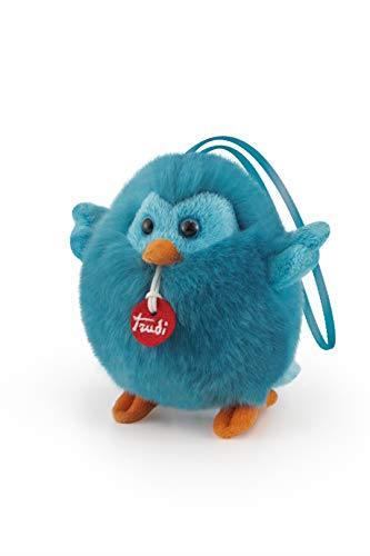 Trudi. Charm Uccellino Peluche Mini appendibile Colore Blu 29096