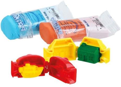 PRIMO 290CITYGF Kit plastilina senza glutine, astuccio contenente 6 bastoncini e 13 accessori “city”. - 2