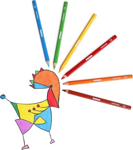 Jumbo blister matite colorate Primo 12 colori - 7