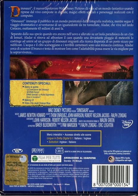 Dinosauri di Ralph Zondag,Eric Leighton - DVD - 2