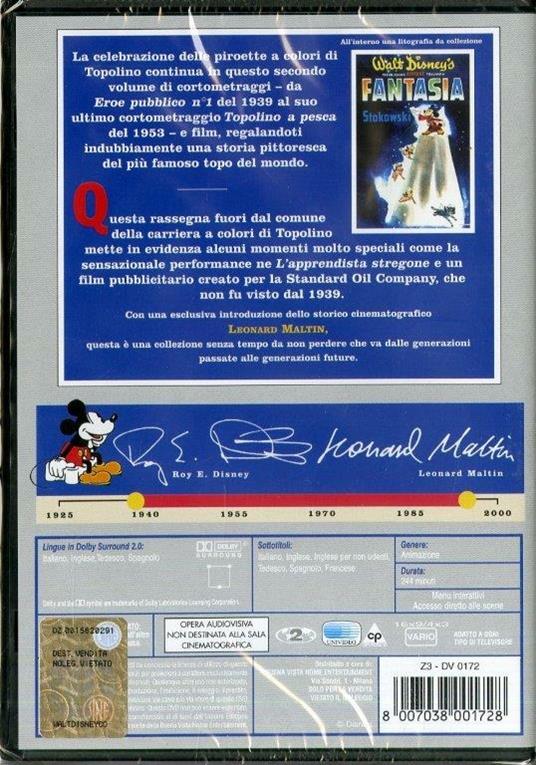 Walt Disney Treasures. Topolino star a colori. Volume due 1939 - 2004 (2 DVD) - DVD - 2
