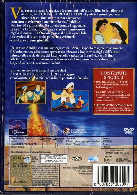 Aladdin e il Re dei ladri di Toby Shelton - DVD - 2