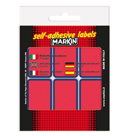 Etichette Adesive Fluo 70x37 Per Libri Rosso