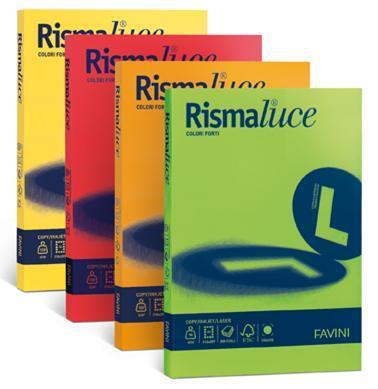 Carta Colorata Rismaluce A4 140 gr. Risma 200 Fogli Tinte Forti