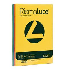 Carta Colorata Rismaluce A4 140 gr. Risma 200 Fogli Tinte Forti
