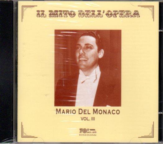 Mario Del Monaco vol.iii - CD Audio di Mario Del Monaco
