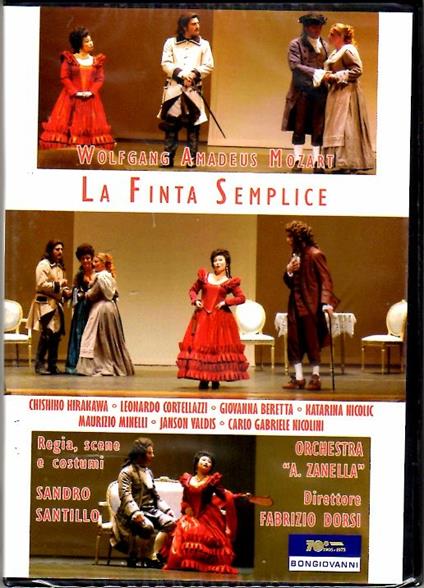 Wolfgang Amadeus Mozart. La finta semplice (DVD) - DVD di Wolfgang Amadeus Mozart