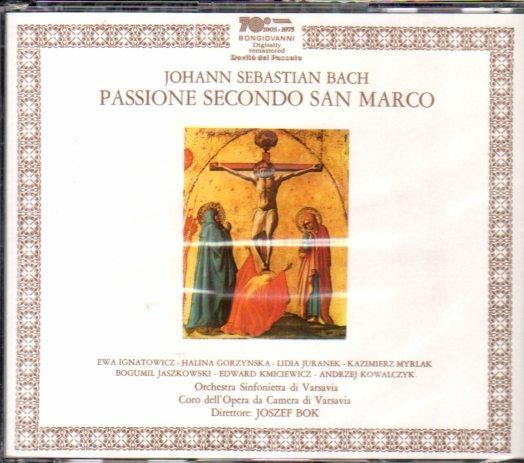 La Passione Secondo Marco - CD Audio di Johann Sebastian Bach