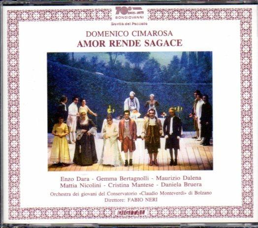 Amor rende sagace - CD Audio di Domenico Cimarosa