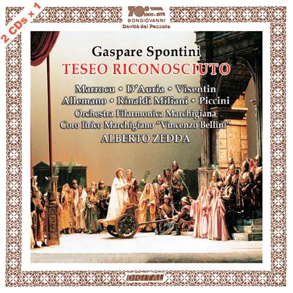 Teseo riconosciuto - CD Audio di Gaspare Spontini