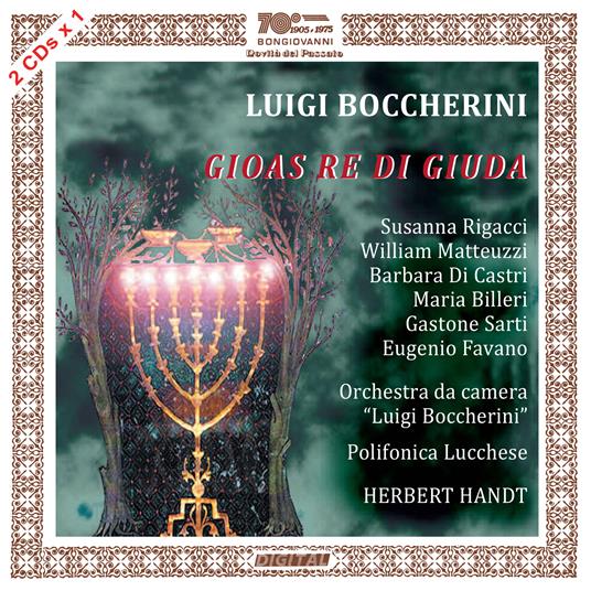 Gioas Re di Giuda - CD Audio di Luigi Boccherini