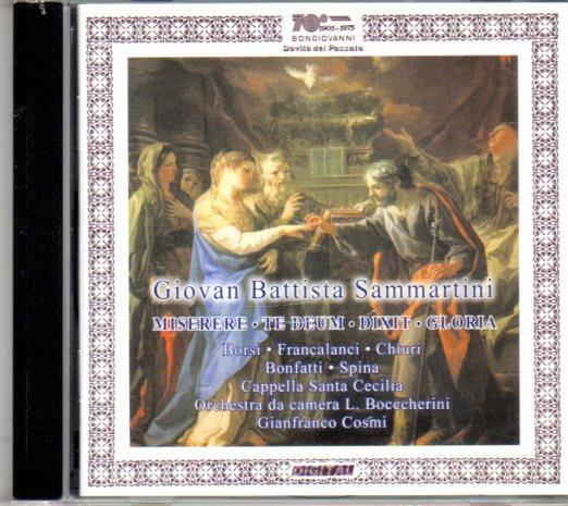 Musica sacra - CD Audio di Giovanni Battista Sammartini