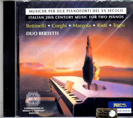 Musiche Per 2 Pianoforti - CD Audio di Duo Bertetti