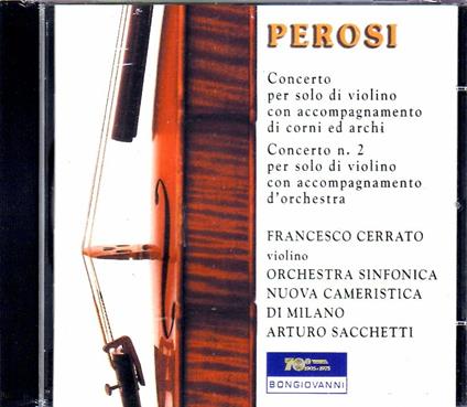 Concerti per solo violino - CD Audio di Lorenzo Perosi