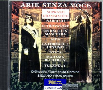 Arie senza voce. Soprano Drammatico - CD Audio